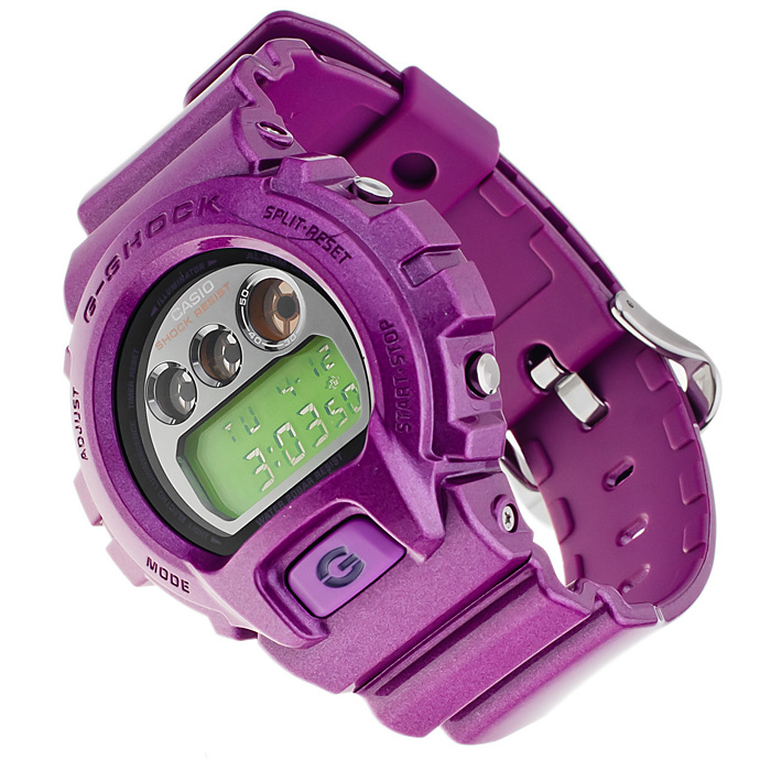 G-Shock DW-6900NB-4ER G-Shock sportowy zegarek fioletowy - miniatura 4