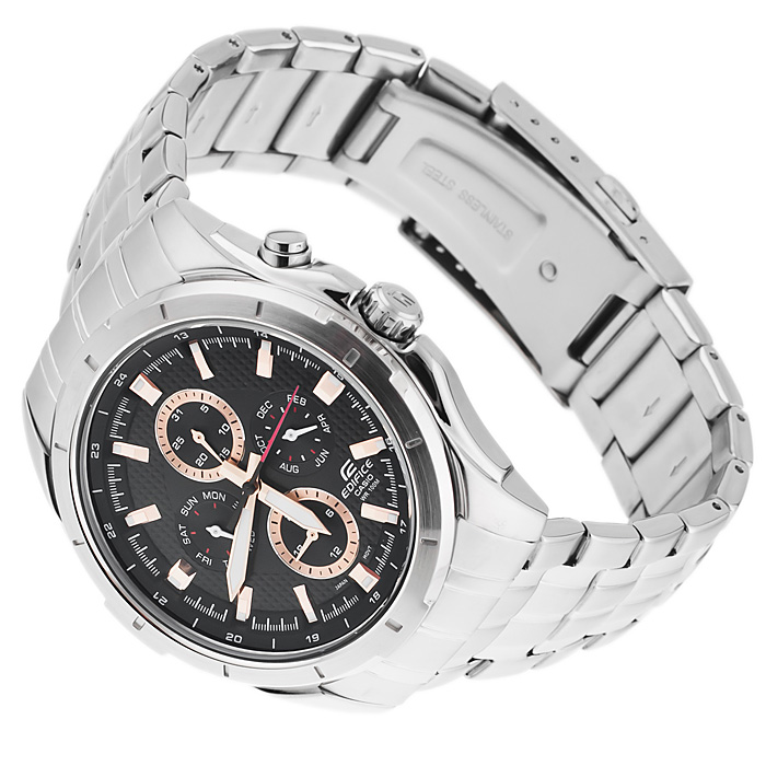 Edifice EF-328D-1A5VEF Edifice klasyczny zegarek srebrny - miniatura 4