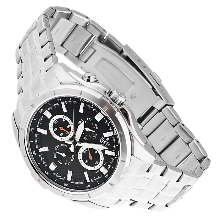 Edifice EF-328D-1AVEF zegarek srebrny klasyczny EDIFICE Momentum bransoleta - miniatura 5