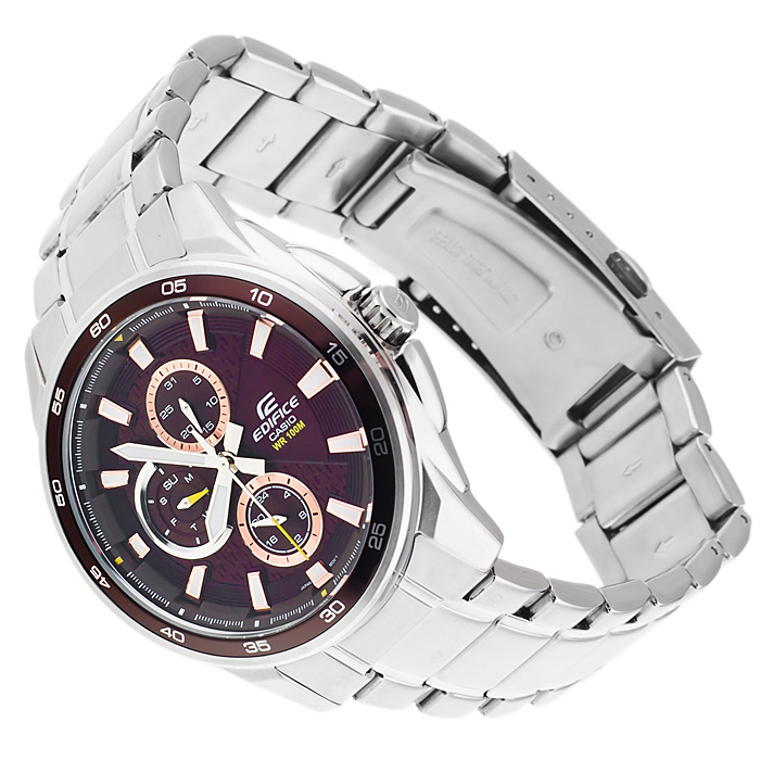 Edifice EF-334D-5AVEF EDIFICE Momentum sportowy zegarek srebrny - miniatura 4