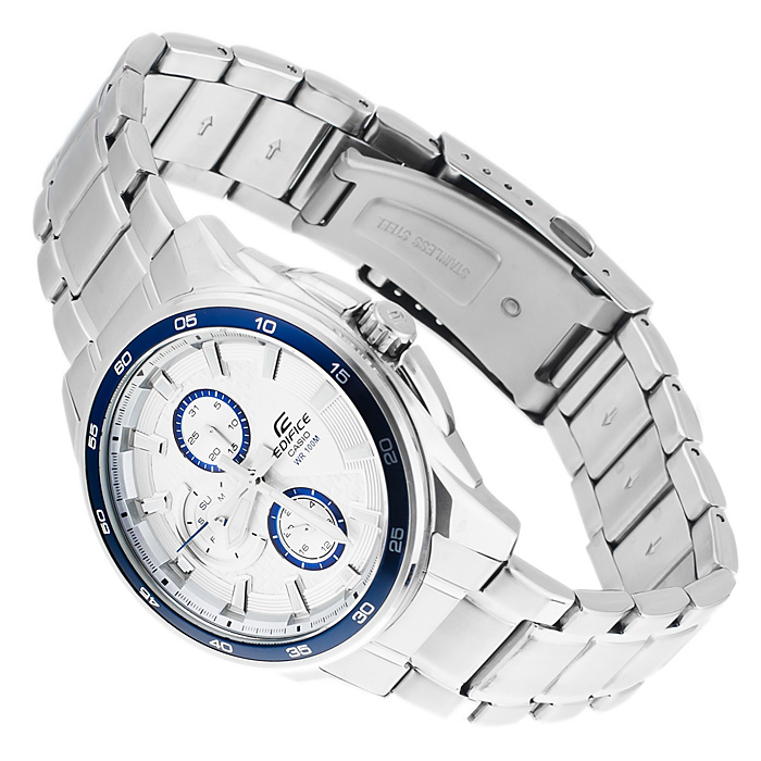 Edifice EF-334D-7AVEF EDIFICE Momentum sportowy zegarek srebrny - miniatura 4