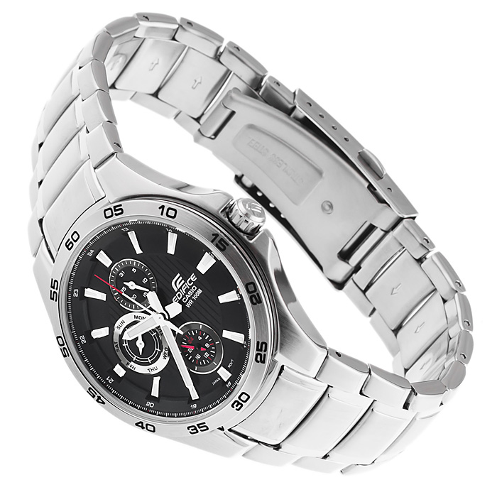 Edifice EF-335D-1AVEF Edifice sportowy zegarek srebrny - miniatura 4