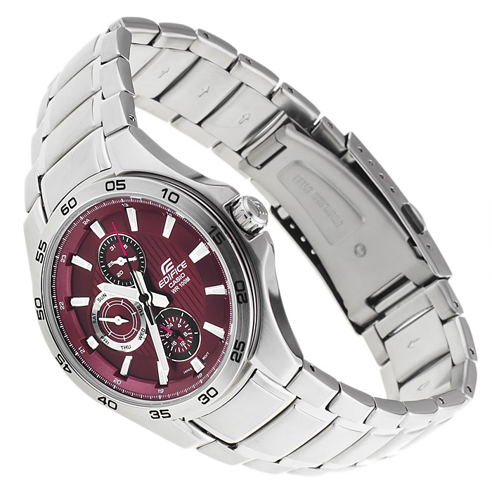Edifice EF-335D-4AVEF Edifice sportowy zegarek srebrny - miniatura 3