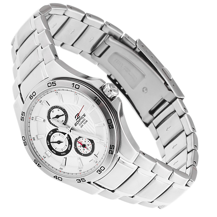 Edifice EF-335D-7AVEF Edifice sportowy zegarek srebrny - miniatura 4