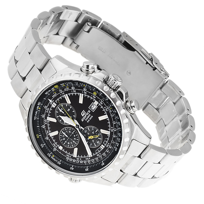 Edifice EF-527D-5AVEF Edifice sportowy zegarek srebrny - miniatura 4