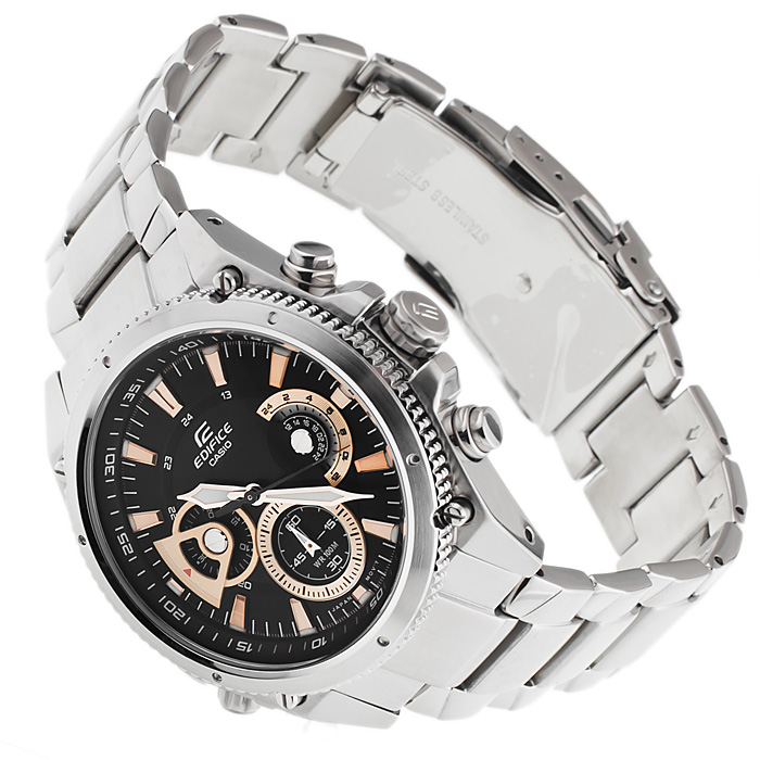 Edifice EF-536D-1AVEF Edifice sportowy zegarek srebrny - miniatura 3