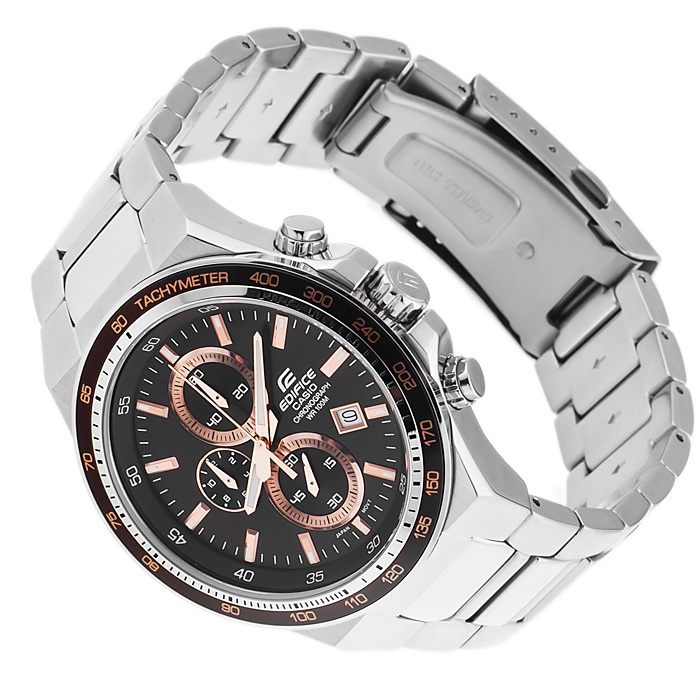 Edifice EF-546D-5AVEF Edifice sportowy zegarek srebrny - miniatura 4