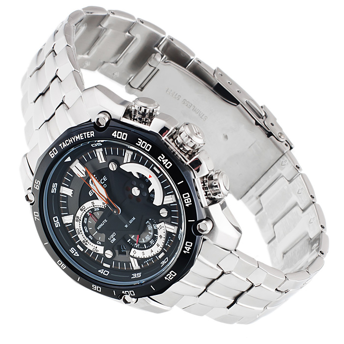 Edifice EF-550D-1AVEF Edifice sportowy zegarek srebrny - miniatura 4