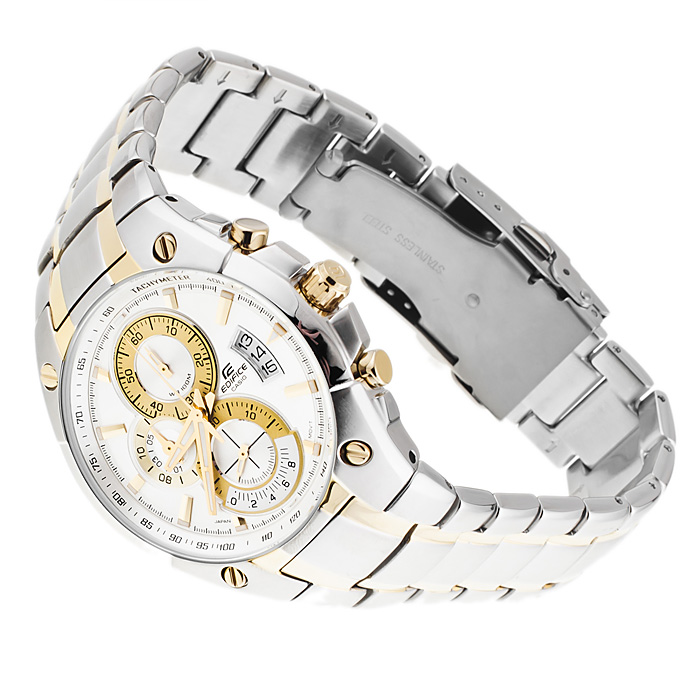 Edifice EF-555SG-7AVEF Edifice sportowy zegarek srebrny - miniatura 4