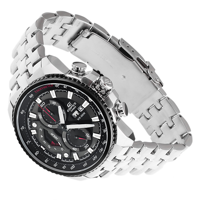 Edifice EF-558D-1AVEF Edifice sportowy zegarek srebrny - miniatura 4