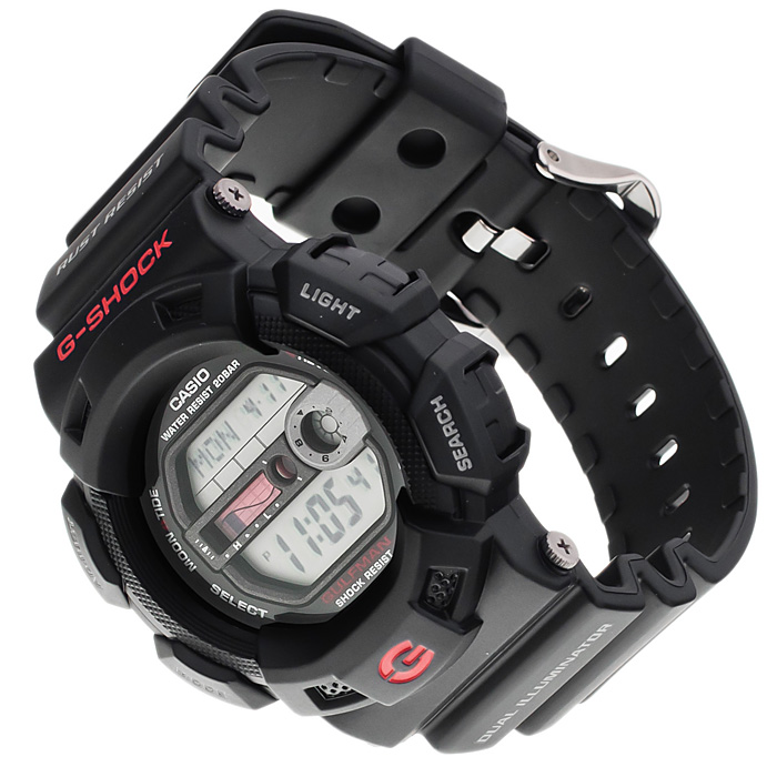 G-Shock G-9100-1ER GULFMAN G-SHOCK Master of G sportowy zegarek czarny - miniatura 5