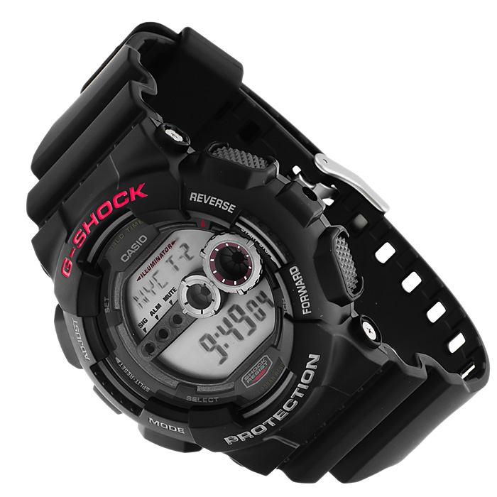 G-Shock GD-100-1AER Lightning G-Shock sportowy zegarek czarny - miniatura 4