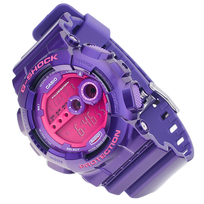G-Shock GD-100SC-6ER Fashion Victim G-Shock sportowy zegarek fioletowy - miniatura 4