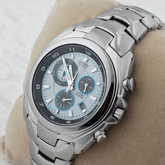 zegarek Citizen AT0480-58A srebrny Tytan - miniatura 3