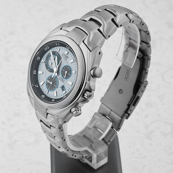 Citizen AT0480-58A Tytan zegarek męski klasyczny mineralne - miniatura 4