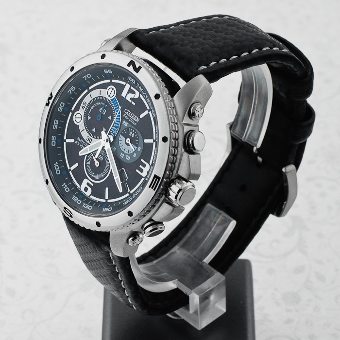 Citizen AT0761-08E Chrono zegarek męski sportowy szafirowe - miniatura 4