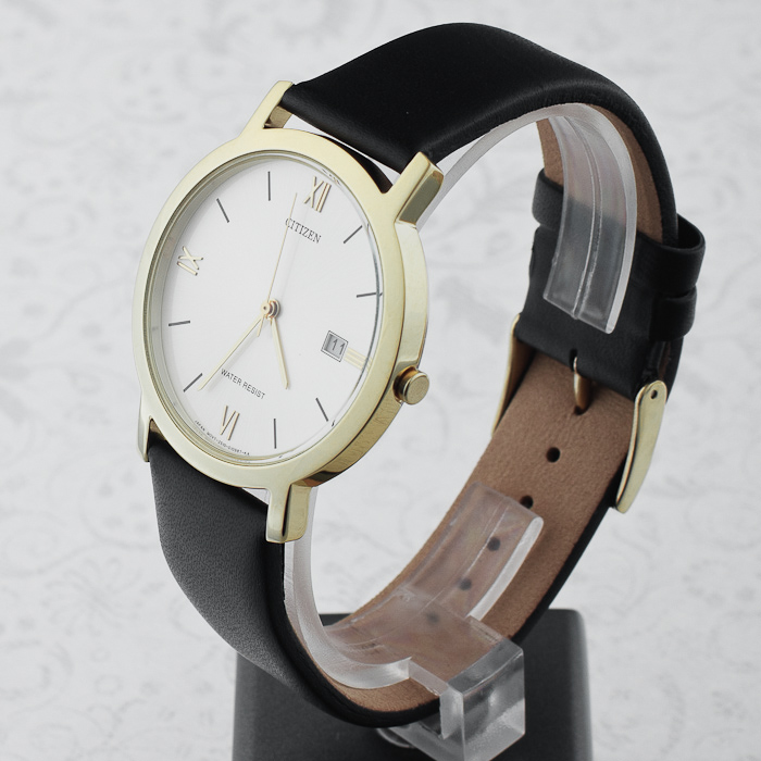 Citizen BK0912-38A Leather zegarek męski klasyczny mineralne - miniatura 3