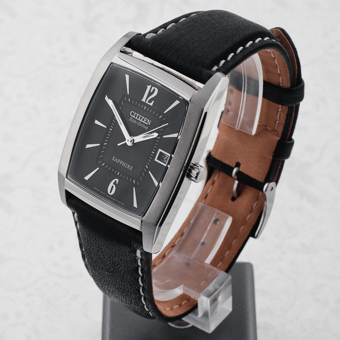 Citizen BM6511-09E Leather zegarek męski klasyczny szafirowe - miniatura 3