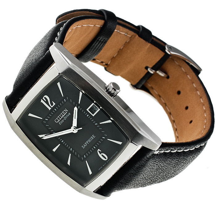 Citizen BM6511-09E Leather klasyczny zegarek srebrny - miniatura 4