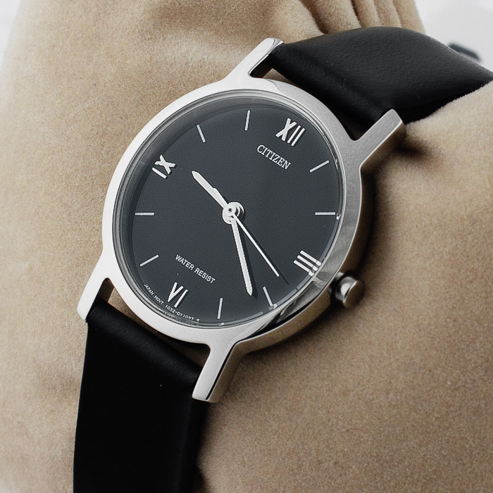 zegarek Citizen EL1650-39E srebrny Leather - miniatura 3