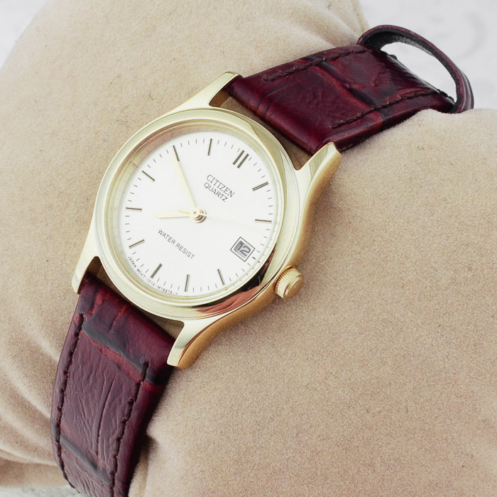 zegarek Citizen EU1942-02P złoty Leather - miniatura 2