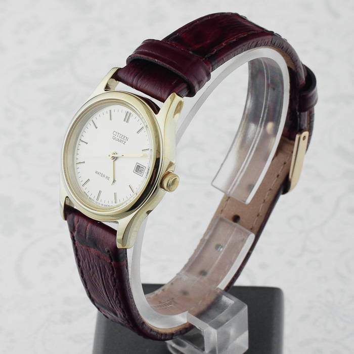 Citizen EU1942-02P Leather zegarek damski klasyczny mineralne - miniatura 3