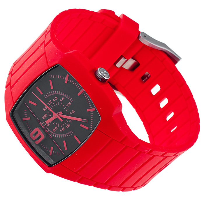 Diesel DZ1351 Analog fashion/modowy zegarek czerwony - miniatura 4