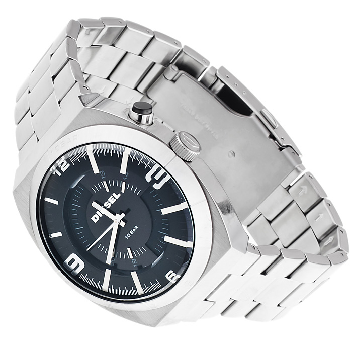Diesel DZ1413 Analog sportowy zegarek srebrny - miniatura 4