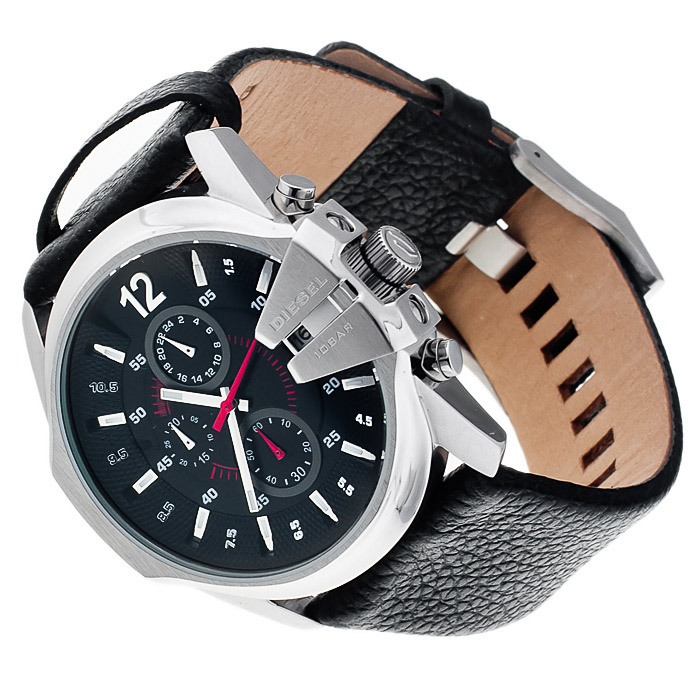 Diesel DZ4182 Analog sportowy zegarek srebrny - miniatura 5