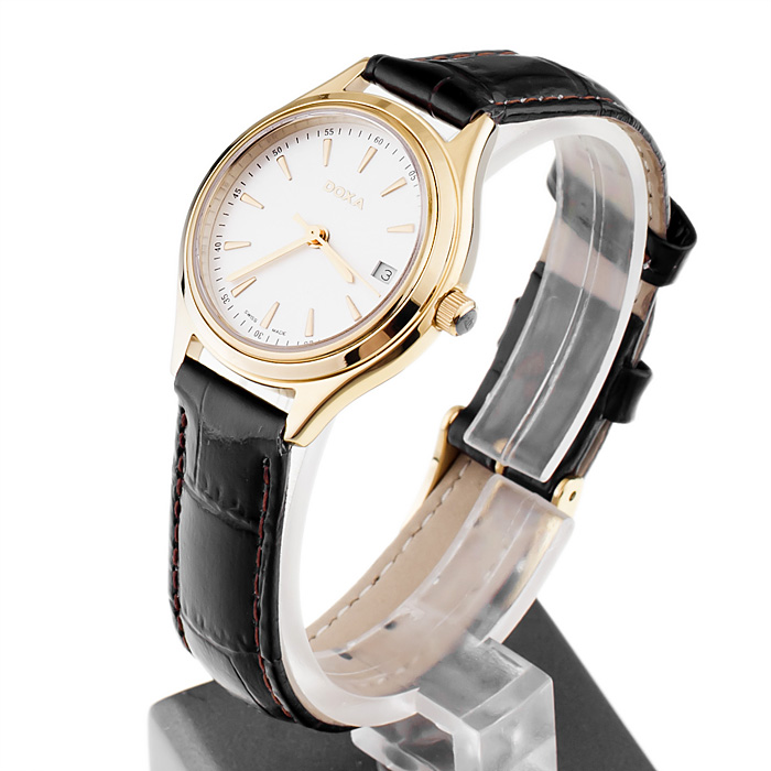 Doxa 211.35.021.02 Tradition zegarek damski klasyczny szafirowe - miniatura 3