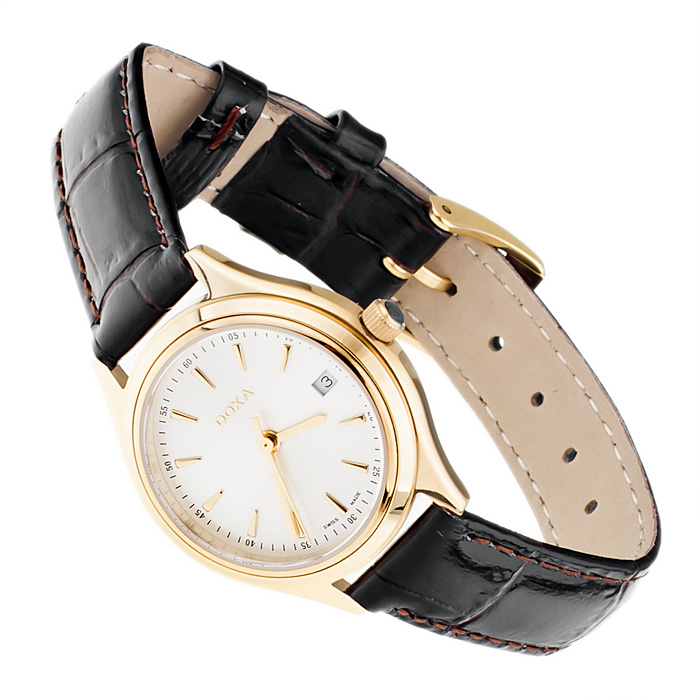 Doxa 211.35.021.02 Tradition klasyczny zegarek złoty - miniatura 4