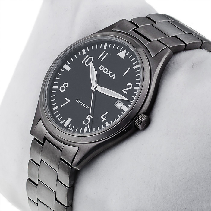zegarek Doxa 211.50.103.14 szary Tradition - miniatura 2