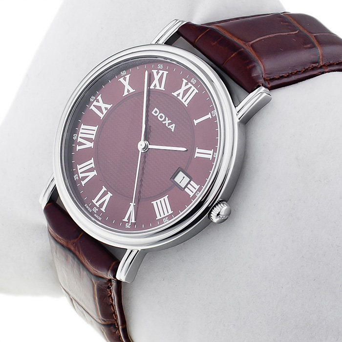 zegarek Doxa 221.10.322n.02 srebrny Royal - miniatura 2