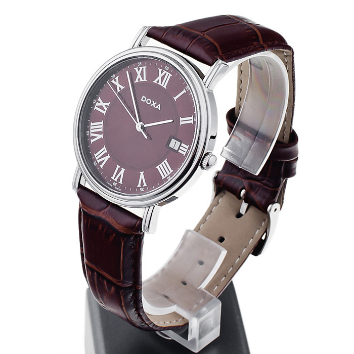 Doxa 221.10.322n.02 Royal zegarek męski klasyczny szafirowe - miniatura 3