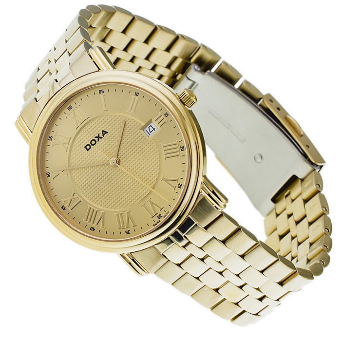 Doxa 221.30.302n.11 Royal klasyczny zegarek złoty - miniatura 4