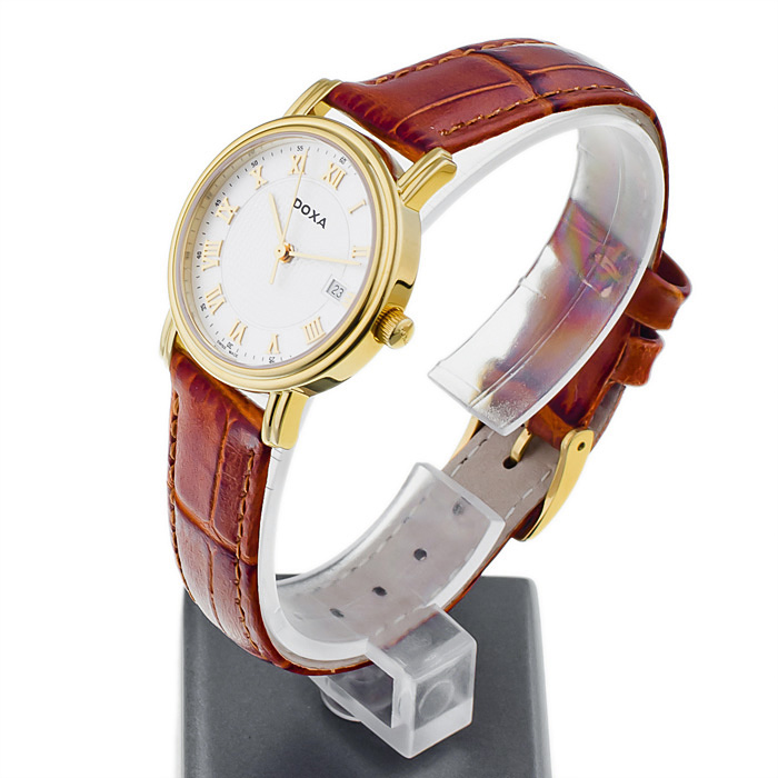 Doxa 221.35.022.02 Royal zegarek damski klasyczny szafirowe - miniatura 3