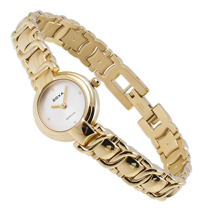 Doxa 403.35.024.11 Lady klasyczny zegarek złoty - miniatura 4