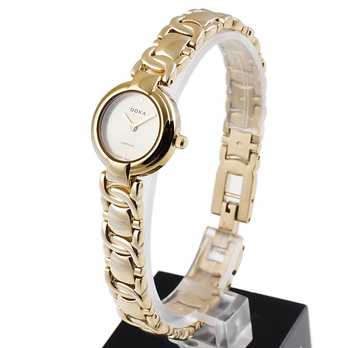 Doxa 403.35.304.11 Lady zegarek damski klasyczny szafirowe - miniatura 3