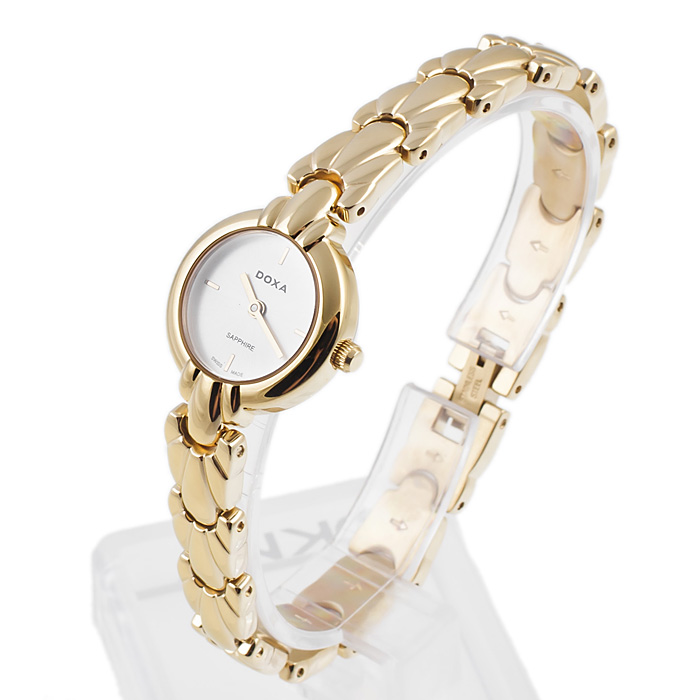 Doxa 404.35.021.11 Lady zegarek damski klasyczny szafirowe - miniatura 3