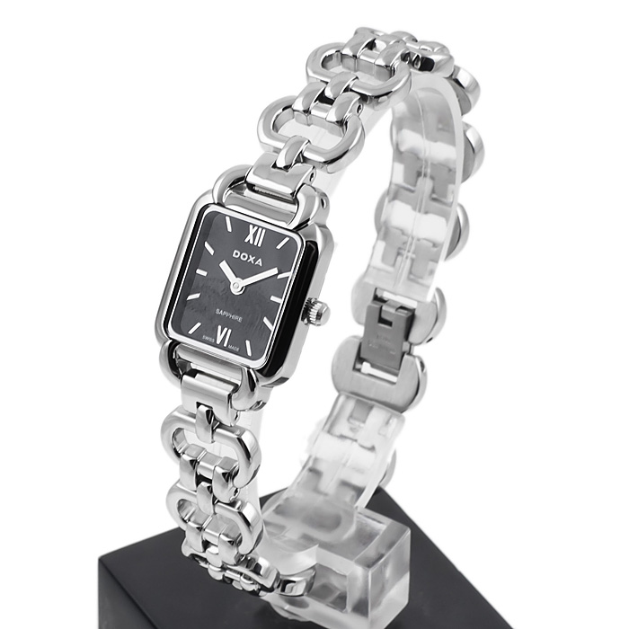Doxa 407.15.102.10 Lady zegarek damski klasyczny szafirowe - miniatura 3