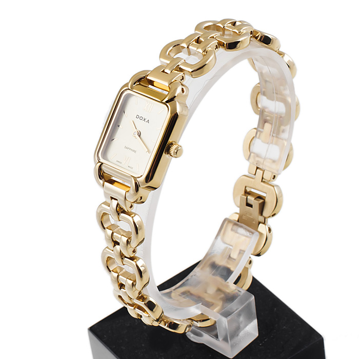 Doxa 407.35.302.11 Lady zegarek damski klasyczny szafirowe - miniatura 3