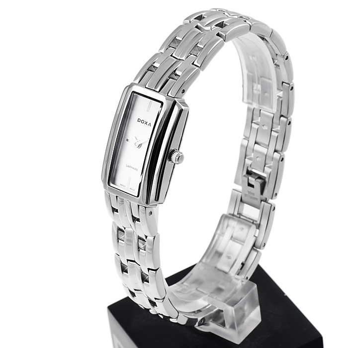 Doxa 408.15.021.10 Lady zegarek damski klasyczny szafirowe - miniatura 3