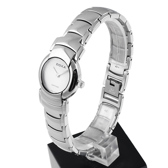 Doxa 414.15.027.10 Lady zegarek damski klasyczny szafirowe - miniatura 3