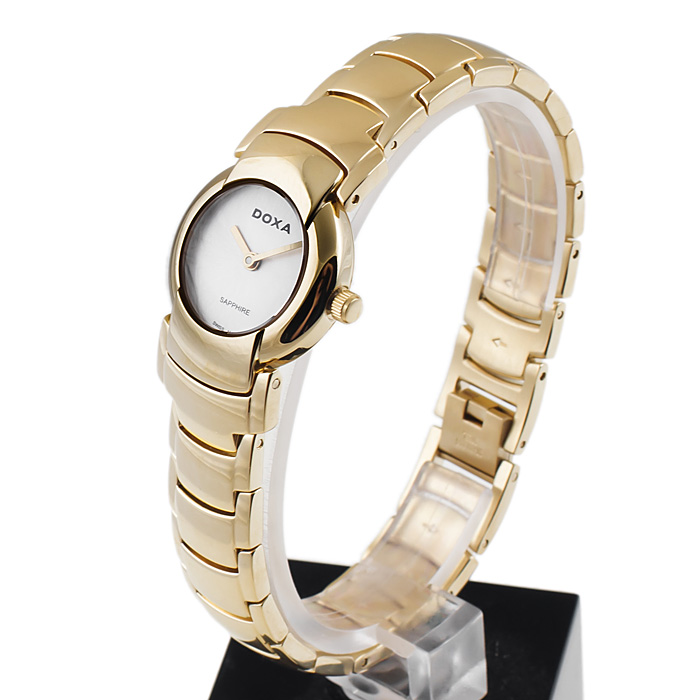 Doxa 414.35.027.11 Lady zegarek damski klasyczny szafirowe - miniatura 3