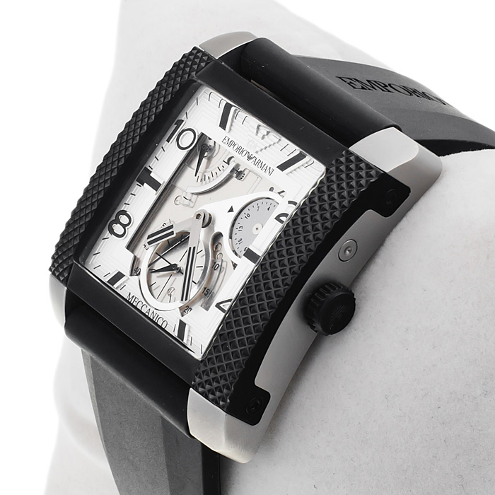 zegarek Emporio Armani AR4231 srebrny Meccanico - miniatura 2