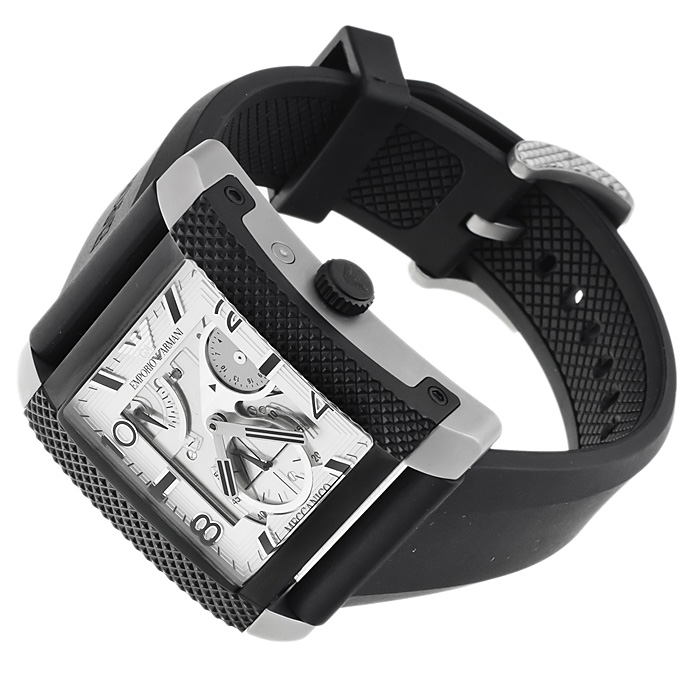 Emporio Armani AR4231 Meccanico fashion/modowy zegarek srebrny - miniatura 4