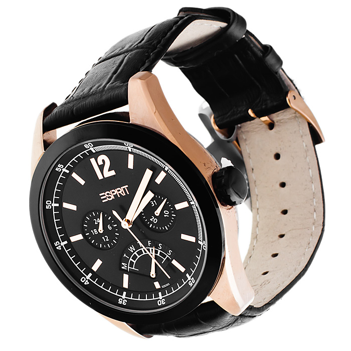 Esprit ES102831004 Męskie fashion/modowy zegarek złoty - miniatura 4