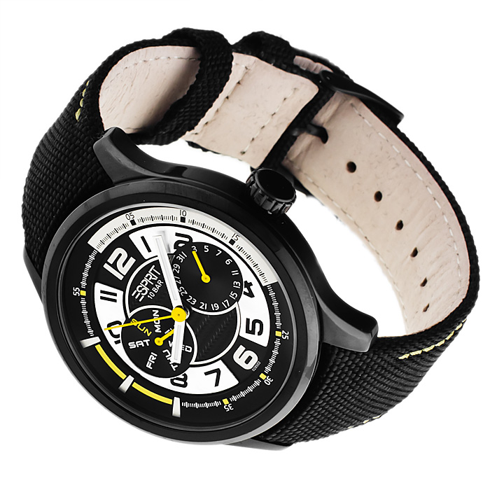 Esprit ES102851002 Męskie fashion/modowy zegarek czarny - miniatura 4