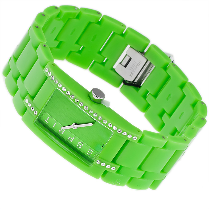Esprit ES103562004 Damskie fashion/modowy zegarek zielony - miniatura 4