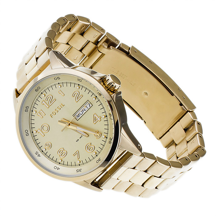 Fossil AM4333 Wyprzedaż klasyczny zegarek złoty - miniatura 4
